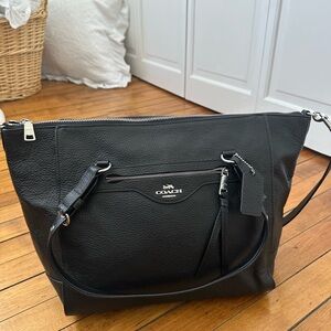 Coach Black Leather Shoulder/Tote Bag